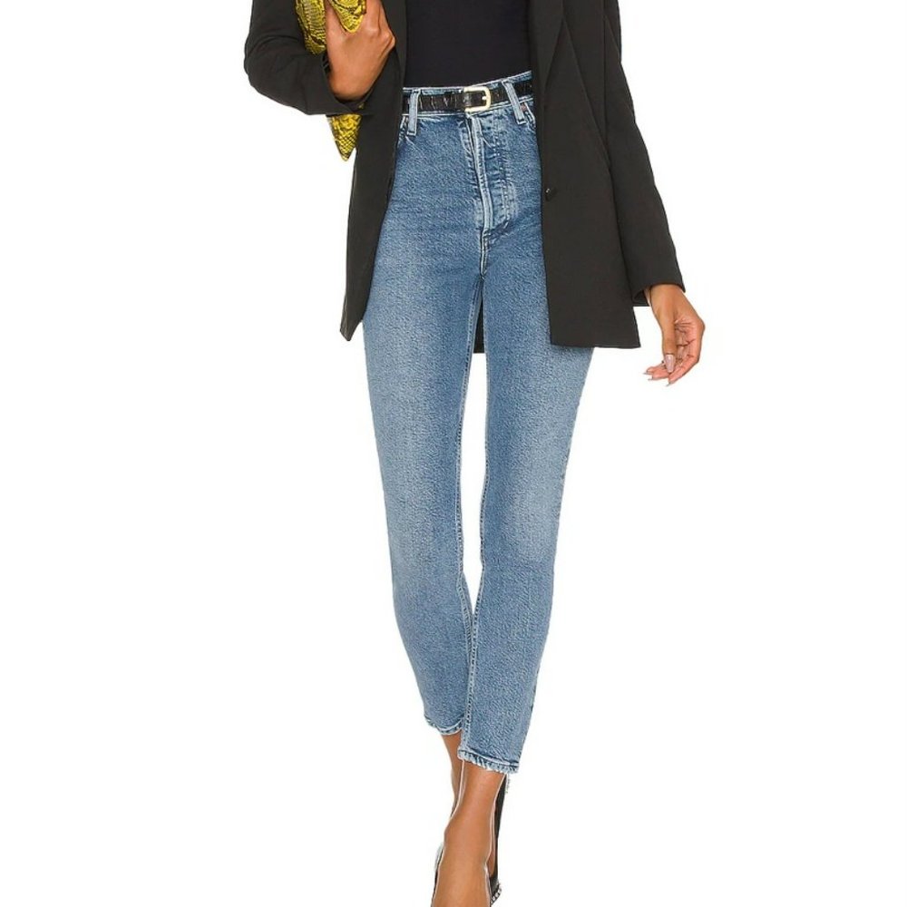 AGOLDE Nico High-Rise Slim in Drift, Size 27 - Brand New